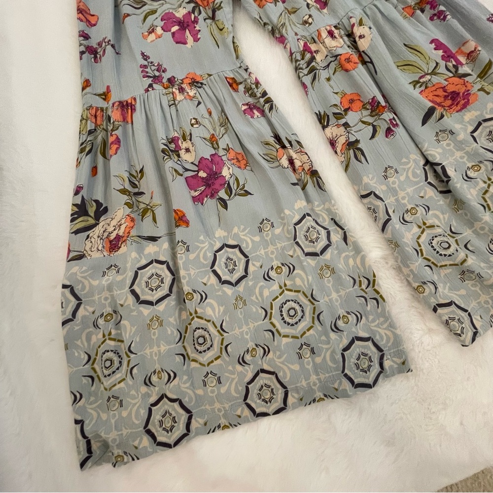 Floral Jumpsuit in Blue and Pink - Picture 3 of 14